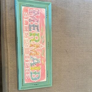 Colorful Mermaid Wall Art